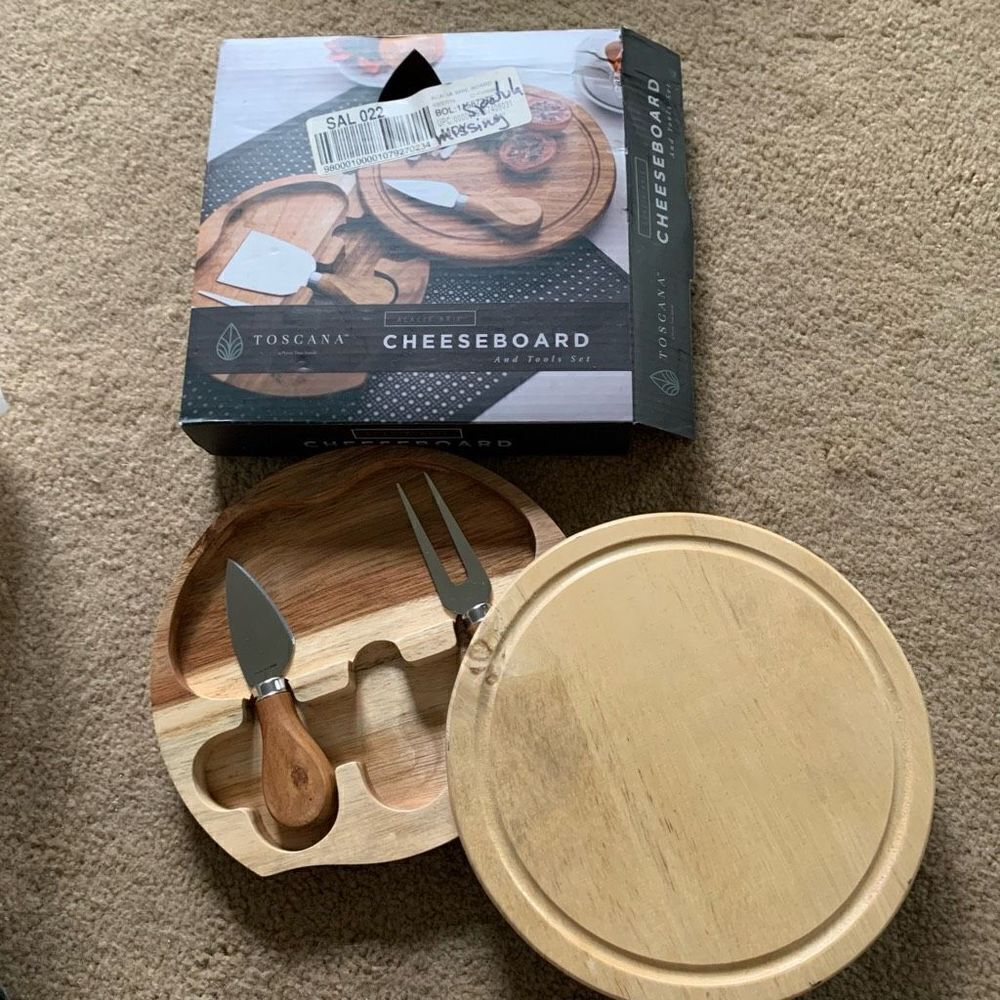Toscana Cheeseboard And Tools Set-Spatula Missing
